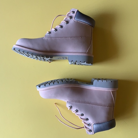 Timberland’s Women’s PREMIUM 6-INCH WATERPROOF BOOTS Light Pink Nubuck 4 M - Picture 9 of 13